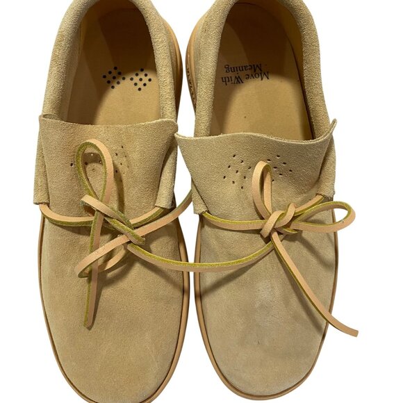 Mens Tan Suede Casual Shoes Size 6.5 Lace-Up Comfortable Durable Sole - Picture 5 of 10